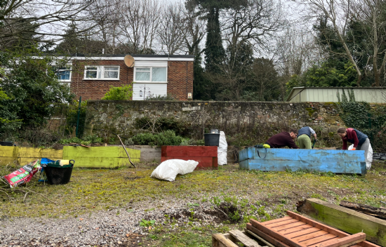 New sensory garden work